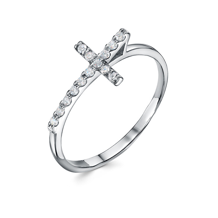 z1-10932 Кольцо с фианитами. Серебро 925.  