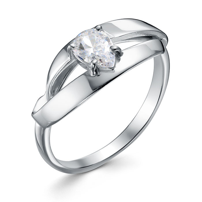 z1-11473 Кольцо с фианитами. Серебро 925. 