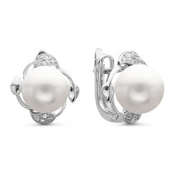 z2-9232 Серьги с жемчугом. Серебро 925.