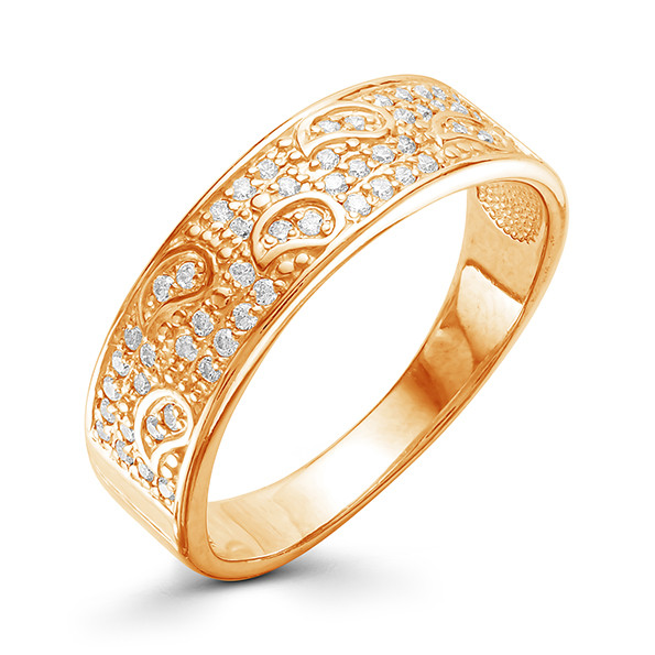 z1-9581 Кольцо с фианитами. Золото 585.  