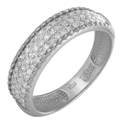 z1-7903 Кольцо с фианитами. Серебро 925.