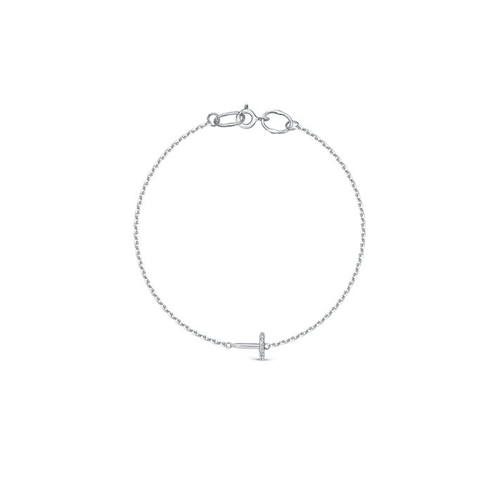 z8-11425l Браслет с фианитами. Серебро 925. 