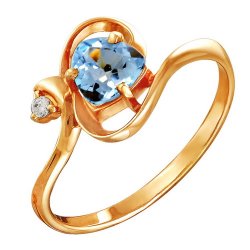 z1-7510 Кольцо с полудрагоценными вставками. Золото 585.