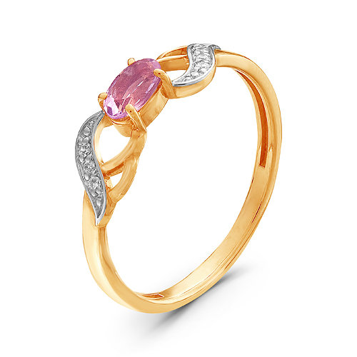 z1-8750 Кольцо с полудрагоценными вставками. Золото 585. 