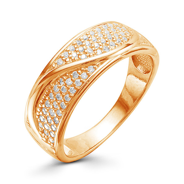 z1-9583 Кольцо с фианитами. Золото 585.  