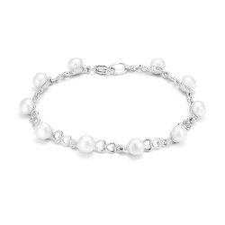 z8-109 Колье с жемчугом. Серебро 925.