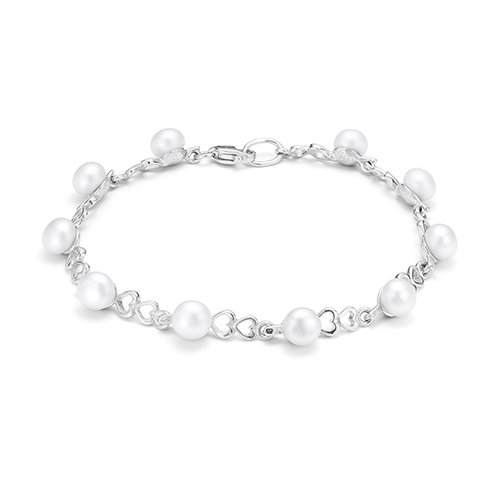 z8-109 Колье с жемчугом. Серебро 925. 