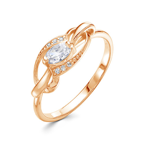 z1-9883 Кольцо с фианитами. Золото 585.  