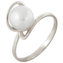 z1-5051 Кольцо с жемчугом. Серебро 925.