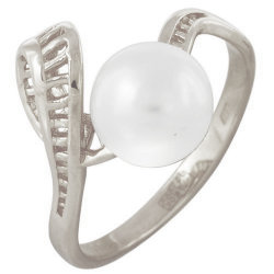 z1-5030 Кольцо с жемчугом. Серебро 925.