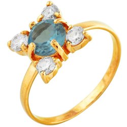 z1-117 Кольцо с фианитами. Серебро 925.