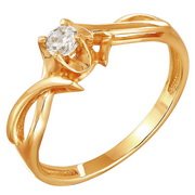 z1-8415 Кольцо с бриллиантом.Золото 585. 