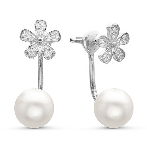 z2-9311 Серьги с жемчугом. Серебро 925. 