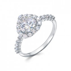 z1-10344 Кольцо с фианитами. Серебро 925.