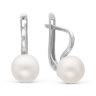 z2-8895 Серьги с жемчугом. Серебро 925. 