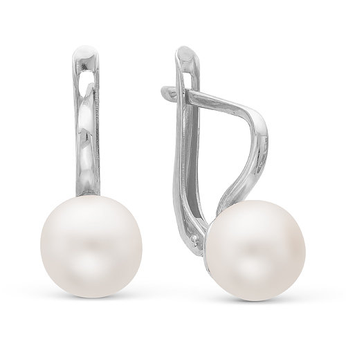 z2-8895 Серьги с жемчугом. Серебро 925. 