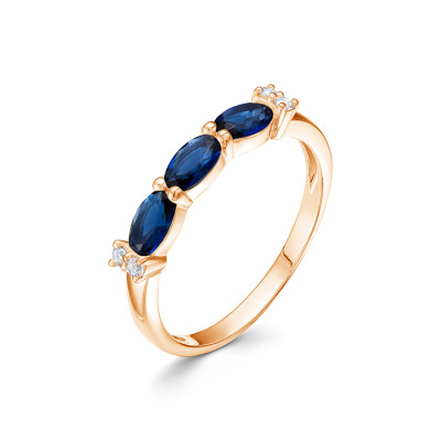 z1-10388 Кольцо с фианитами. Золото 585.
