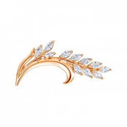 z7-091 Брошь с фианитами. Золото 585.