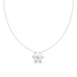 z4-7882 Колье с жемчугом. Серебро 925.