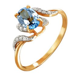 z1-8384 Кольцо с фианитами. Серебро 925.