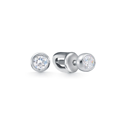 z2-10752 Серьги с фианитами. Серебро 925.