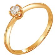 z1-8416 Кольцо с бриллиантом.Золото 585.
