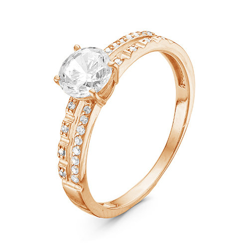 z1-9404 Кольцо с фианитами. Золото 585. 