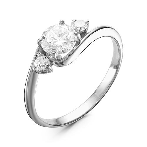 z1-9496 Кольцо с фианитами. Серебро 925.  