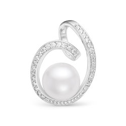 z3-9654 Подвеска с жемчугом. Серебро 925.