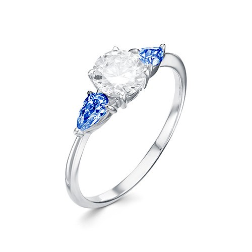 z1-9975 Кольцо с фианитами. Серебро 925. 