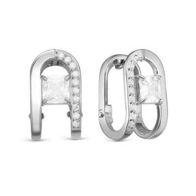 z2-11313 Серьги с фианитами. Серебро 925.