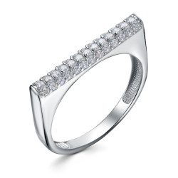 z1-11468 Кольцо с фианитами. Серебро 925.