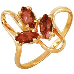 z1-108 Кольцо с полудрагоценными вставками. Золото 585.