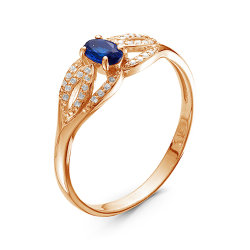 z1-9444 Кольцо с полудрагоценными вставками. Золото 585.