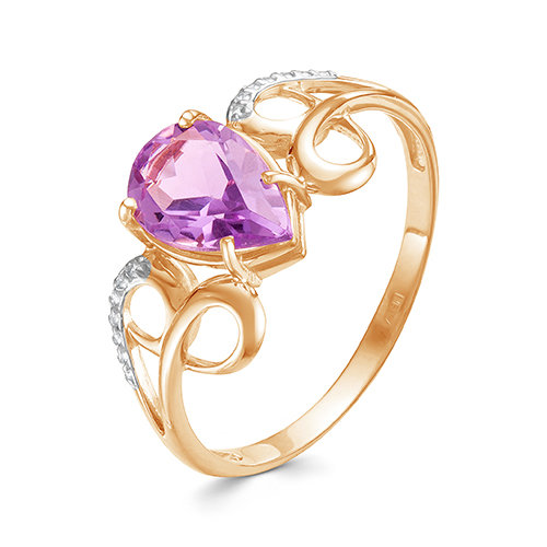 z1-9804 Кольцо с полудрагоценными вставками. Золото 585. 