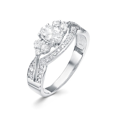 z1-9976 Кольцо с фианитами. Серебро 925. 