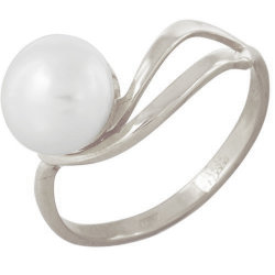 z1-5034 Кольцо с жемчугом. Серебро 925.