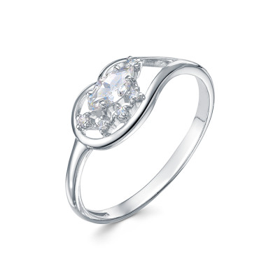 z1-10088 Кольцо с фианитами. Серебро 925.
