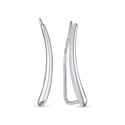 z2-10740 Серьги с фианитами. Серебро 925.