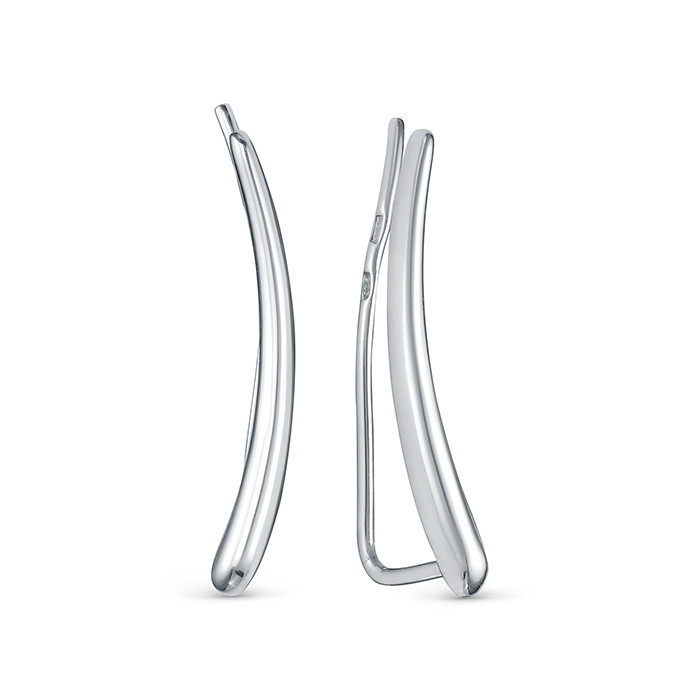 z2-10740 Серьги с фианитами. Серебро 925. 