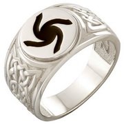 z1-8228 Печатка со старославянским символом. Золото 585. 