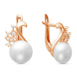 z2-9479 Серьги с жемчугом. Золото 585.