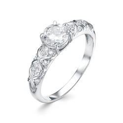 z1-9978 Кольцо с фианитами. Серебро 925.