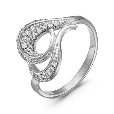 z1-8865 Кольцо с фианитами. Серебро 925.