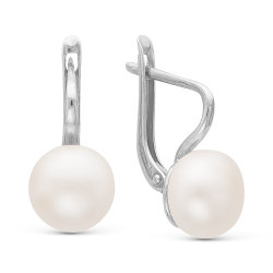 z2-8939 Серьги с жемчугом. Серебро 925.