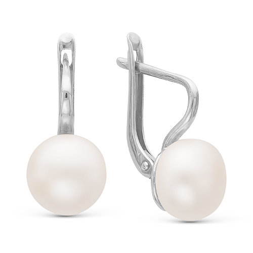 z2-8939 Серьги с жемчугом. Серебро 925. 