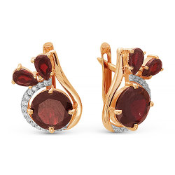 z2-8916 Серьги с фианитами. Серебро 925.