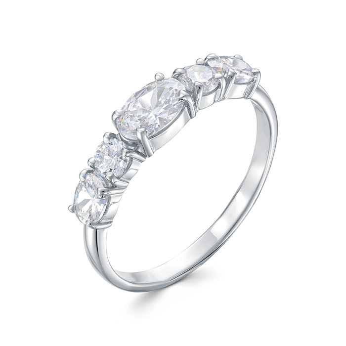 z1-10939 Кольцо с фианитами. Серебро 925. 