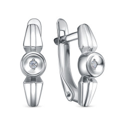 z2-11181 Серьги с фианитами. Серебро 925.