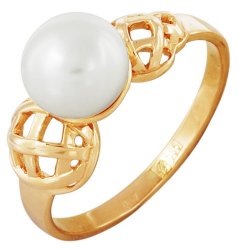 z1-5017 Кольцо с жемчугом. Золото 585.